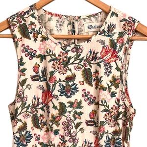 Madewell Sleeveless Garden Vine Floral Dress
